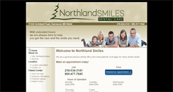 Desktop Screenshot of northlandsmiles.com